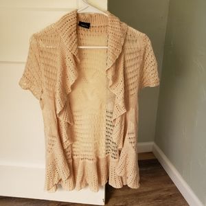 Cream knitted cardigan